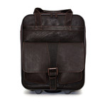 Large Rolling Leather Camera Bag