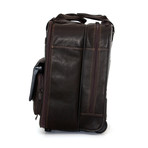 Large Rolling Leather Camera Bag