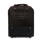 Large Rolling Leather Camera Bag