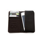 Leo Leather Smart Phone Wallet (Brown)