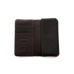 Leo Leather Smart Phone Wallet (Brown)