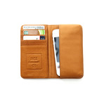 Leo Leather Smart Phone Wallet (Brown)