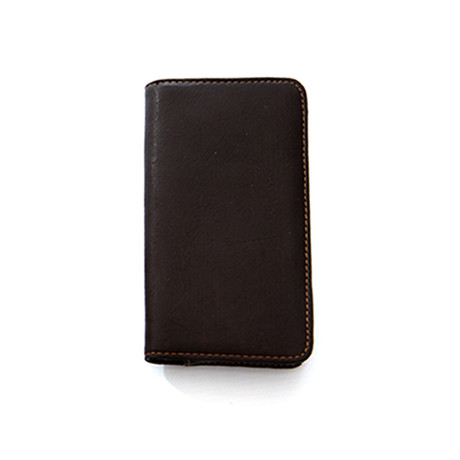 Ken Leather Smart Phone Wallet (Brown)
