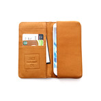 Ken Leather Smart Phone Wallet (Brown)