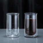 Double Wall Glass Cups // Set of 2 (3oz)
