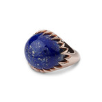 Rose Gold Lapis Ring (Size 6.5)