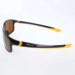 Waltz Sunglasses // Black + Yellow + Brown