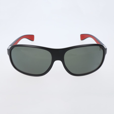 Pascal Sunglasses // Black + Red + Polar Grey