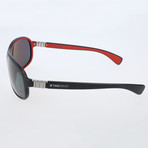 Pascal Sunglasses // Black + Red + Polar Grey