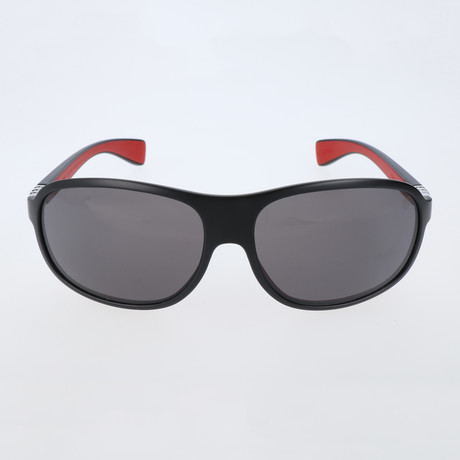Pascal Sunglasses // Black + Red + Grey