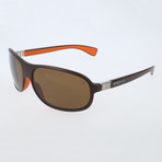 Pascal Sunglasses // Dark Brown + Orange + Brown