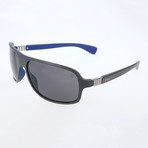 Mandel Sunglasses // Dark Grey + Blue + Grey