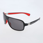 Mandel Sunglasses // Black + Red + Grey