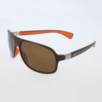 Naldi Sunglasses // Dark Brown + Orange + Brown