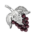 Garnet Grape Lapel Pin