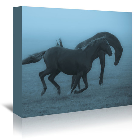 Horses In The Fog (7"W x 5"H x 1"D)