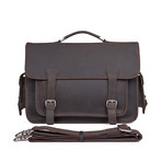 Jarvis Leather Briefcase // Brown