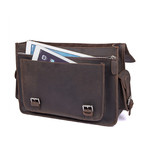 Jarvis Leather Briefcase // Brown