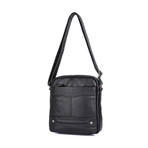 Kosner Leather Messenger Bag // Black