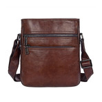 Bronn Leather Shoulder Bag // Brown