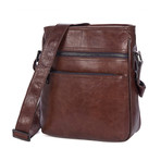 Bronn Leather Shoulder Bag // Brown