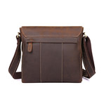 Mansk Leather Messenger Bag // Brown