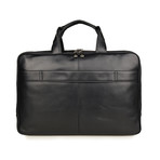 Malta Leather Briefcase (Black)