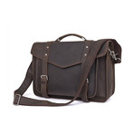 Lucius Leather Briefcase // Brown