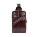 Maren Leather Chest Bag // Coffee