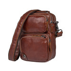 Wallis Sling Leather Bag // Brown