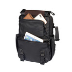 Trekk Leather Backpack // Black