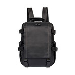 Trekk Leather Backpack // Black