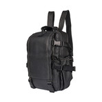 Trekk Leather Backpack // Black