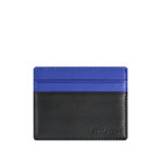 Leather Credit Card Holder W/ Money Clip // Indigo