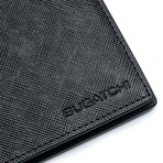 Saffiano Leather Wallet // Black