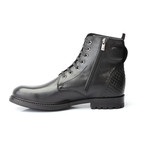 Ethan Embossed Ankle Boot // Black (Euro: 45)