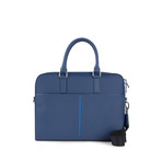 Napa Leather Briefcase // Night Blue