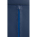 Napa Leather Briefcase // Night Blue