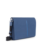 Napa Leather Messenger Bag // Night Blue