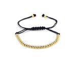 Classic Beaded Bracelet // Gold