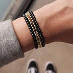 Classic Beaded Bracelet // Black