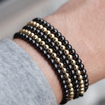 Classic Beaded Bracelet // Black