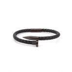 Classic Nail Bracelet // Midnight + Black (Small)