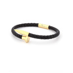 Classic Nail Bracelet // Midnight + Gold (Small)