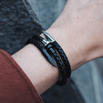 Classic Nail Bracelet // Midnight + Black (Small)