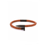 Classic Nail Bracelet // Cocoa + Black (Small)