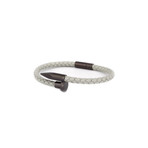 Classic Nail Bracelet // Rhino + Black (Small)