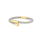 Classic Nail Bracelet // Rhino + Gold (Small)