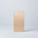 Slim Aluminum Case // Gold (iPhone X)