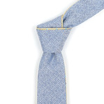 Reversible Tie // Muted Yellow + Dotted Teal